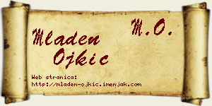 Mladen Ojkić vizit kartica